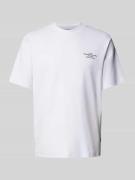 T-shirt met labelprint, model 'LACHAD'