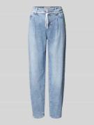 Balloon fit jeans met koord, model 'SILVIA'