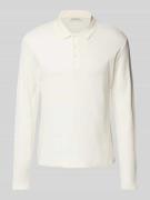 Slim fit poloshirt met labeldetail, model 'ELIAS'