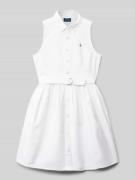 Polo-jurk met strikceintuur, model 'LATOYIA'