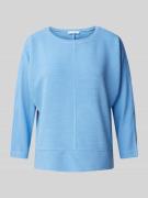 Sweatshirt met structuurmotief, model 'Sinni'