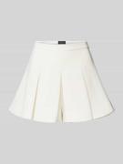 Skort met stolpplooien, model 'HELENIA'