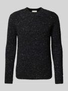 Gebreide pullover met ronde hals, model 'MOSS'