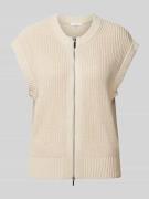 Gilet met gebreide look, model 'Dufka'