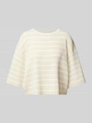 Korte gebreide pullover met 3/4-mouwen, model 'NURIA'