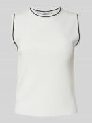 Tanktop met ribboorden, model 'Lexi'
