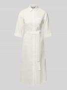 Linnen jurk met borstzak model 'SALUTE'