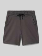 Regular fit bermuda met steekzakken