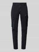 Tapered fit cargobroek met labelprint, model 'NORDROP'