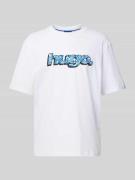T-shirt met labelprint, model 'Nugibol'