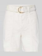 High waist korte broek met riem, model 'OLA'