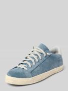 Leren sneakers met labelprint, model 'JOHNDECO'