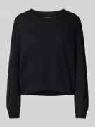 Gebreide pullover met ribboorden