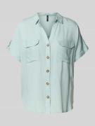 Regular fit overhemdblouse met borstzakken, model 'BUMPY'