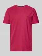 T-shirt met logostitching