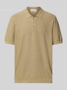 Relaxed fit poloshirt met structuurmotief, model 'EDWARD'
