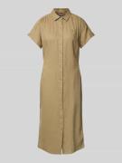 Getailleerde overhemdjurk van puur linnen
