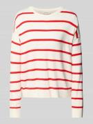 Gebreide pullover met extra brede schouders, model 'Maura Rachel'