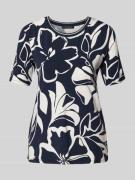 T-shirt van viscosemix met ronde hals