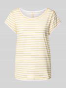 T-shirt met kapmouwen