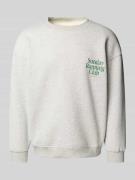 Sweatshirt met ribboorden