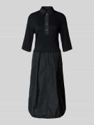 Midi-jurk met knoopsluiting