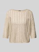 Relaxed fit gebreide pullover met pailletten