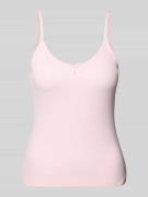 Regular fit top van puur katoen, model 'LISA'