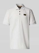 Poloshirt met labeldetail