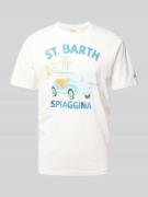 T-shirt met motief- en statementprint