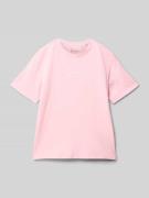 T-shirt met logostitching