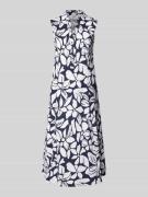 Midi-jurk met knoopsluiting