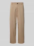 Straight leg chino met riemlussen, model 'STORM'