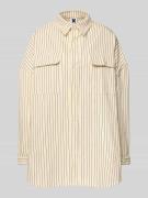 Oversized overhemdblouse met knoopsluiting