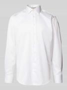 Regular fit zakelijk overhemd met kentkraag