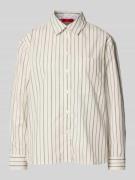 Regular fit overhemdblouse met borstzak, model 'BARI'