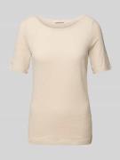 Regular fit T-shirt met boothals