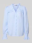 Regular fit blouse met doorknoopsluiting, model 'Sonja'