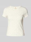 T-shirt met labeldetails