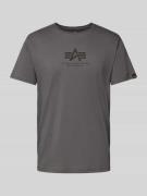 T-shirt met labelprint