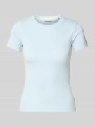 Slim fit T-shirt in riblook