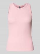 Regular fit tanktop in riblook, model 'RUKA'