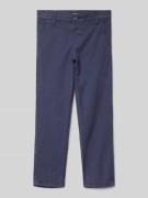 Regular fit chino met ceintuurlussen