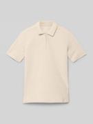Regular fit poloshirt met structuurmotief, model 'BENJA'