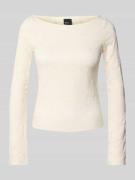 Shirt met lange mouwen en etskanteffect