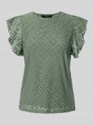 Regular fit T-shirt met ajourpatroon, model 'TASSA'