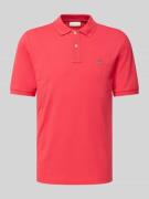 Regular fit poloshirt met labelstitching