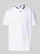 Poloshirt met korte knoopsluiting en logoprint