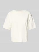 Regular fit T-shirt van katoenmix