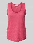 Regular fit tanktop van katoenen slubjersey